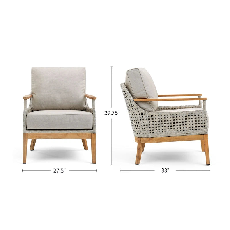 Fauteuil lounge August Sunbrella