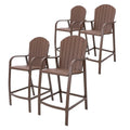 Tabourets de bar d'extérieur en aluminium VredHom (lot de 4)