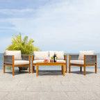 Ensemble de salon de jardin 4 pièces SAFAVIEH Hilda - 49 po L x 26 po P x 25 po H