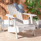 Chaise Adirondack d'extérieur SAFAVIEH en bois d'acacia philippin - 76 cm (L) x 81 cm (P) x 94 cm (H)