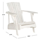 Chaise Adirondack d'extérieur SAFAVIEH en bois d'acacia philippin - 76 cm (L) x 81 cm (P) x 94 cm (H)