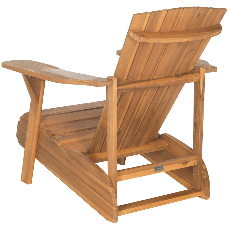 Chaise Adirondack d'extérieur SAFAVIEH en bois d'acacia philippin - 76 cm (L) x 81 cm (P) x 94 cm (H)