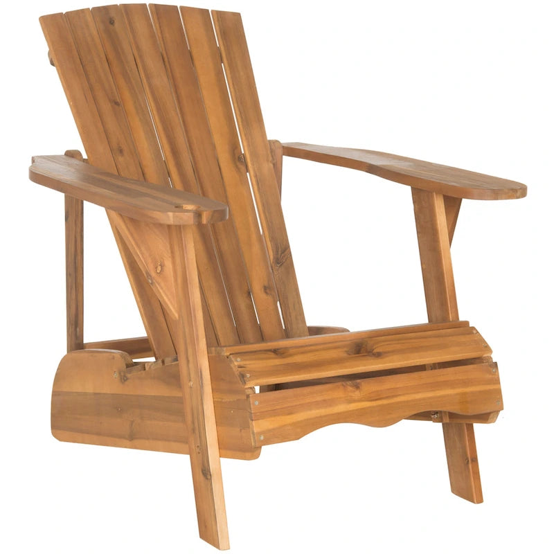 Chaise Adirondack d'extérieur SAFAVIEH en bois d'acacia philippin - 76 cm (L) x 81 cm (P) x 94 cm (H)