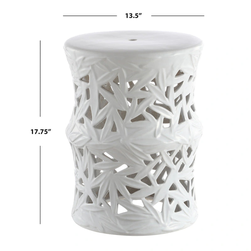 Tabouret de jardin décoratif en céramique SAFAVIEH Rosia pour intérieur/extérieur