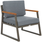 Ensemble de conversation de patio extérieur Ulviyya 4 pièces SAFAVIEH - 48 po L x 27 po P x 28 po H