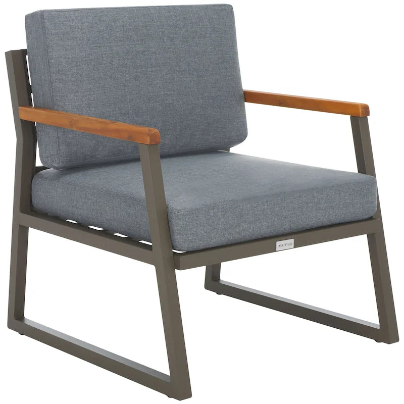 Ensemble de conversation de patio extérieur Ulviyya 4 pièces SAFAVIEH - 48 po L x 27 po P x 28 po H