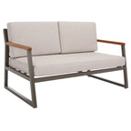 Ensemble de conversation de patio extérieur Ulviyya 4 pièces SAFAVIEH - 48 po L x 27 po P x 28 po H