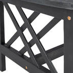 Ensemble de conversation de patio extérieur SAFAVIEH Nayely 4 pièces en bois massif d'acacia - 40 po L x 20 po P x 17 po H