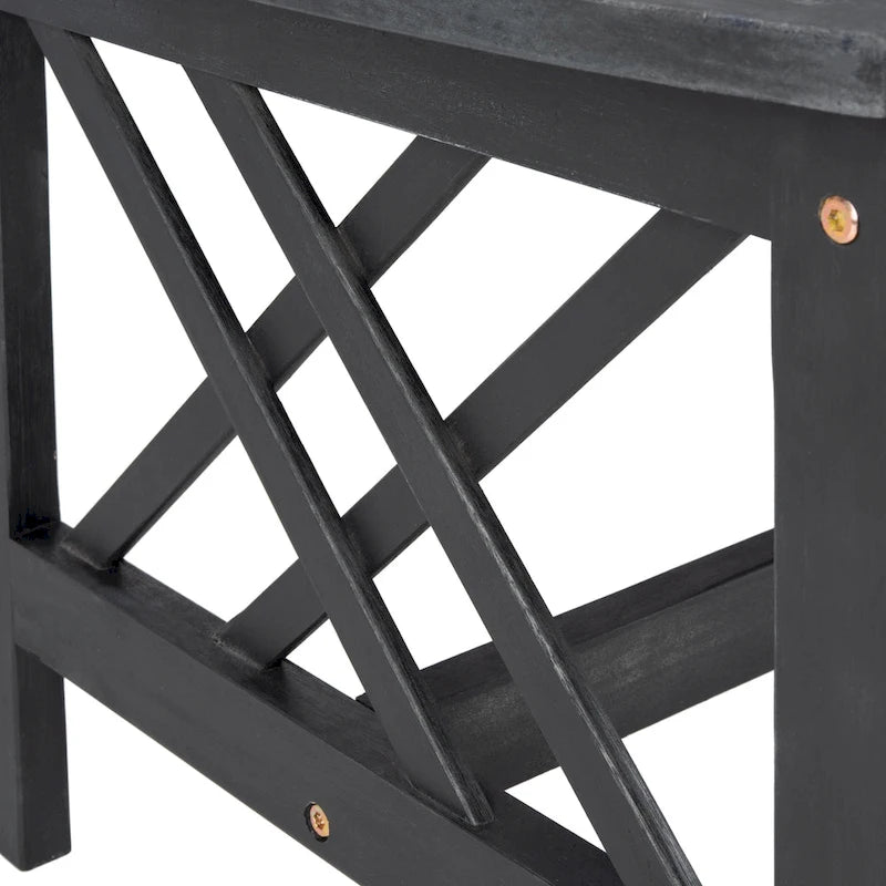 Ensemble de conversation de patio extérieur SAFAVIEH Nayely 4 pièces en bois massif d'acacia - 40 po L x 20 po P x 17 po H