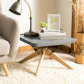 Table basse d'extérieur SAFAVIEH Ashley moderne gris foncé - 56 x 56 x 37 cm - 56 x 56 x 38 cm