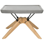 Table basse d'extérieur SAFAVIEH Ashley moderne gris foncé - 56 x 56 x 37 cm - 56 x 56 x 38 cm