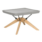 Table basse d'extérieur SAFAVIEH Ashley moderne gris foncé - 56 x 56 x 37 cm - 56 x 56 x 38 cm
