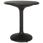 Table bistro d'extérieur SAFAVIEH en rotin noir et osier - 65 x 65 x 74 cm (27 po L x 22 po P x 28 po H)