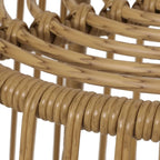 Ensemble fauteuil et table d'appoint d'extérieur en osier Caryl avec coussin, par Christopher Knight Home