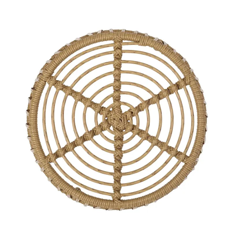 Ensemble fauteuil et table d'appoint d'extérieur en osier Caryl avec coussin, par Christopher Knight Home