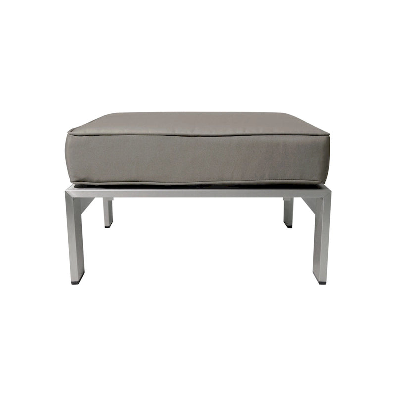 Ensemble canapé d'angle moderne d'extérieur 9 places en aluminium en forme de U avec pouf, par Christopher Knight Home, Cape Coral