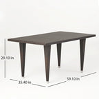 Ensemble de salle à manger d'extérieur en osier Delani 7 pièces par Christopher Knight Home