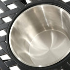 Table bistro d'extérieur Ava en fonte d'aluminium avec seau à glace, par Christopher Knight Home - 53,3 cm (P) x 53,3 cm (L) x 63,5 cm (H)