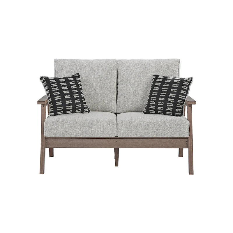 Canapé deux places d'extérieur Emmeline en polyester résistant aux intempéries, avec coussin - Signature Design by Ashley - 56 po L x 34 po P x 34 po H