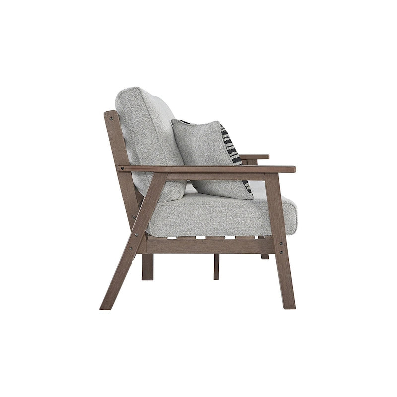Canapé deux places d'extérieur Emmeline en polyester résistant aux intempéries, avec coussin - Signature Design by Ashley - 56 po L x 34 po P x 34 po H