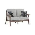 Canapé deux places d'extérieur Emmeline en polyester résistant aux intempéries, avec coussin - Signature Design by Ashley - 56 po L x 34 po P x 34 po H