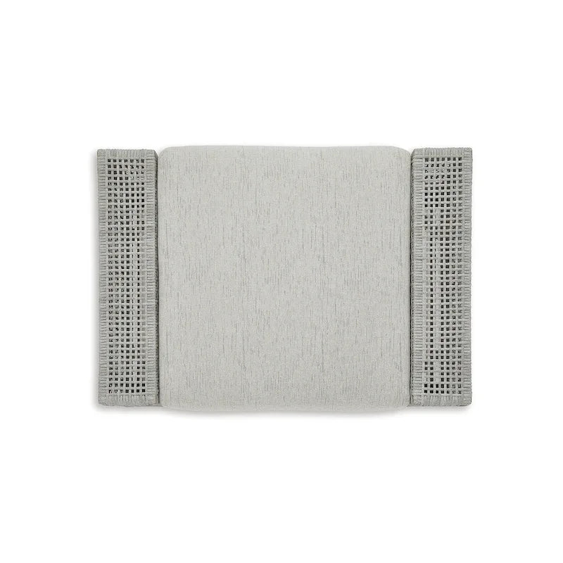 Pouf d'extérieur gris Seton Creek de Signature Design by Ashley avec coussin - 89,2 cm (L) x 62,2 cm (P) x 48,3 cm (H)