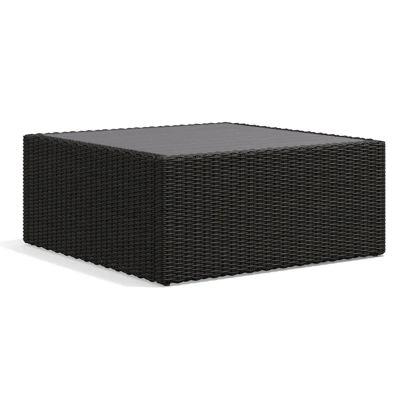 Table basse carrée d'extérieur Portland - 33,25 x 33 x 14,25