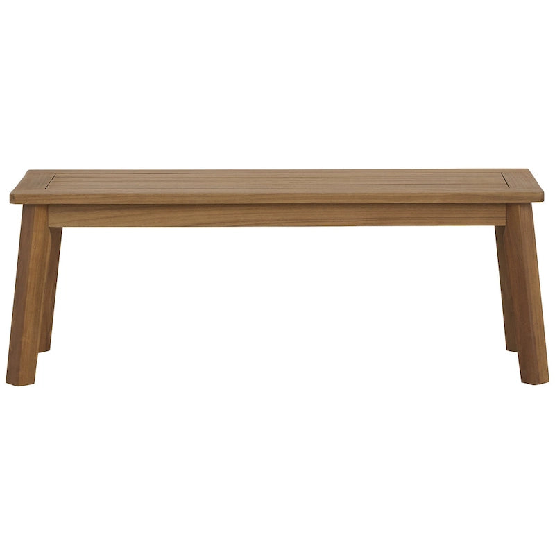Banc Janiyah marron clair - 47 cm L x 16 cm P x 17 cm H