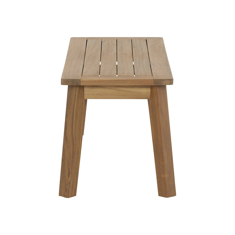 Banc Janiyah marron clair - 47 cm L x 16 cm P x 17 cm H