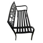 Banc de jardin, chaise de terrasse ou de véranda en fonte, causeuse deux places - 87 cm (H) x 127 cm (L) x 60 cm (P)