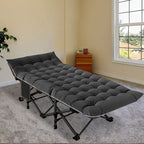 Lit de camp pliant portable DoCred avec matelas latéral double, 272 kg