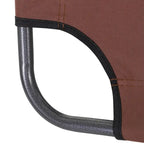Chaise longue de patio 2 en 1 Outsunny avec coussin, transat pliant d'extérieur inclinable à 120/180°, tissu Oxford, marron
