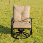 Fauteuil à bascule pivotant Hornby avec coussins de dossier et d'assise (lot de 2) par Havenside Home