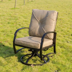 Fauteuil à bascule pivotant Hornby avec coussins de dossier et d'assise (lot de 2) par Havenside Home