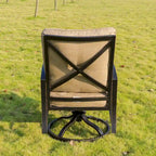 Fauteuil à bascule pivotant Hornby avec coussins de dossier et d'assise (lot de 2) par Havenside Home