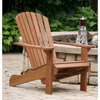 Fauteuil Adirondack en eucalyptus avec repose-pieds intégré