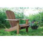 Fauteuil Adirondack en eucalyptus avec repose-pieds intégré