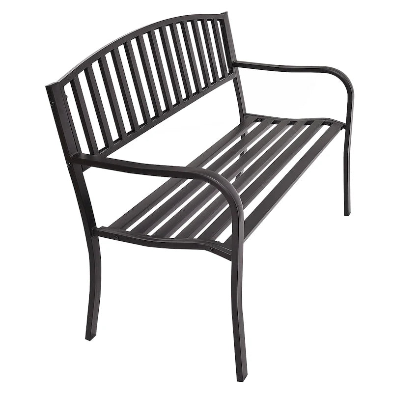 Banc de jardin/terrasse, canapé deux places avec structure en fonte