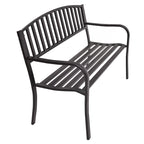 Banc de jardin/terrasse, canapé deux places avec structure en fonte