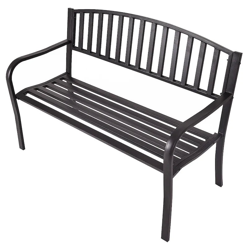Banc de jardin/terrasse, canapé deux places avec structure en fonte