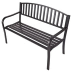 Banc de jardin/terrasse, canapé deux places avec structure en fonte