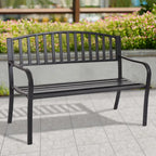 Banc de jardin/terrasse, canapé deux places avec structure en fonte