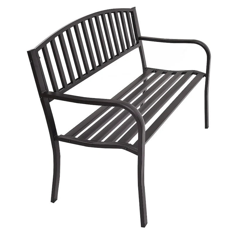 Banc de jardin/terrasse, canapé deux places avec structure en fonte