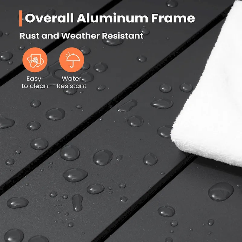Table de salle à manger extensible d'extérieur Pellabant - 63 / 31,5 (L) x 31,5 l x 29,5 H
