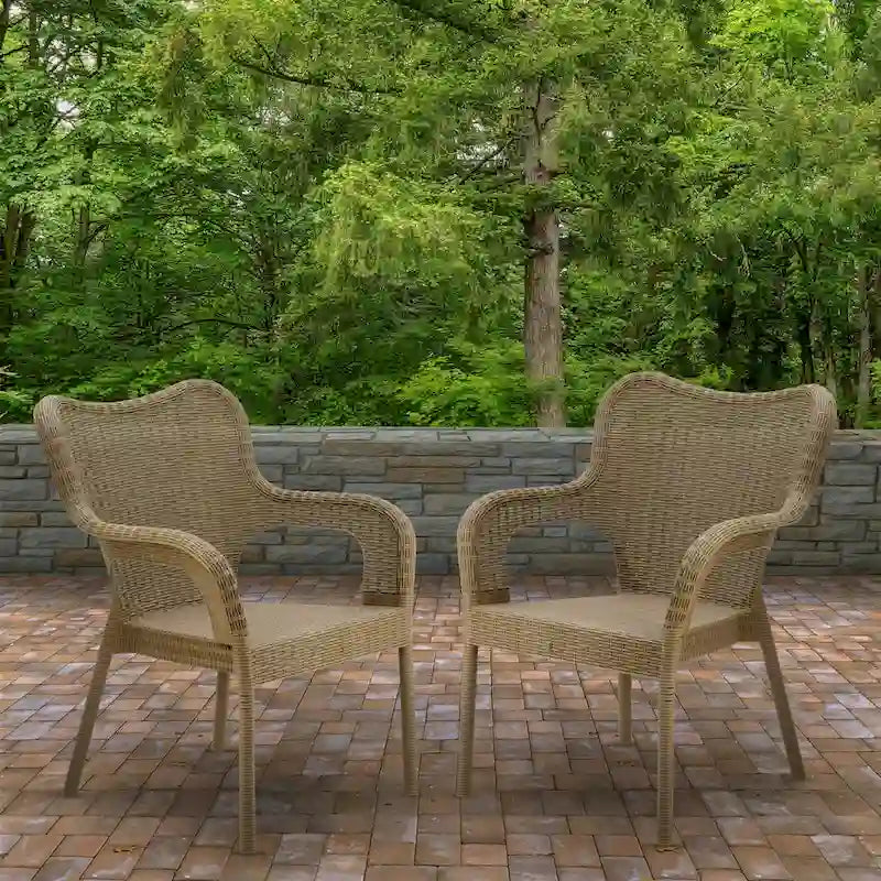 Chaises empilables tout temps Dorset Collection de National Tree Company - 89 cm