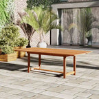 Ensemble de salle à manger d'extérieur Amazonia Naples 9 pièces en bois certifié FSC