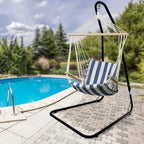 Support de chaise hamac réglable Sorbus ? 1 personne, capacité de 150 kg (noir)