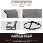 Ensemble de 2 chaises de salle à manger de patio MAISON ARTS