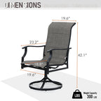 Ensemble de 2 chaises de salle à manger de patio MAISON ARTS