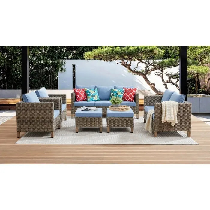 Ensemble de sièges modulables 6 pièces avec coussins